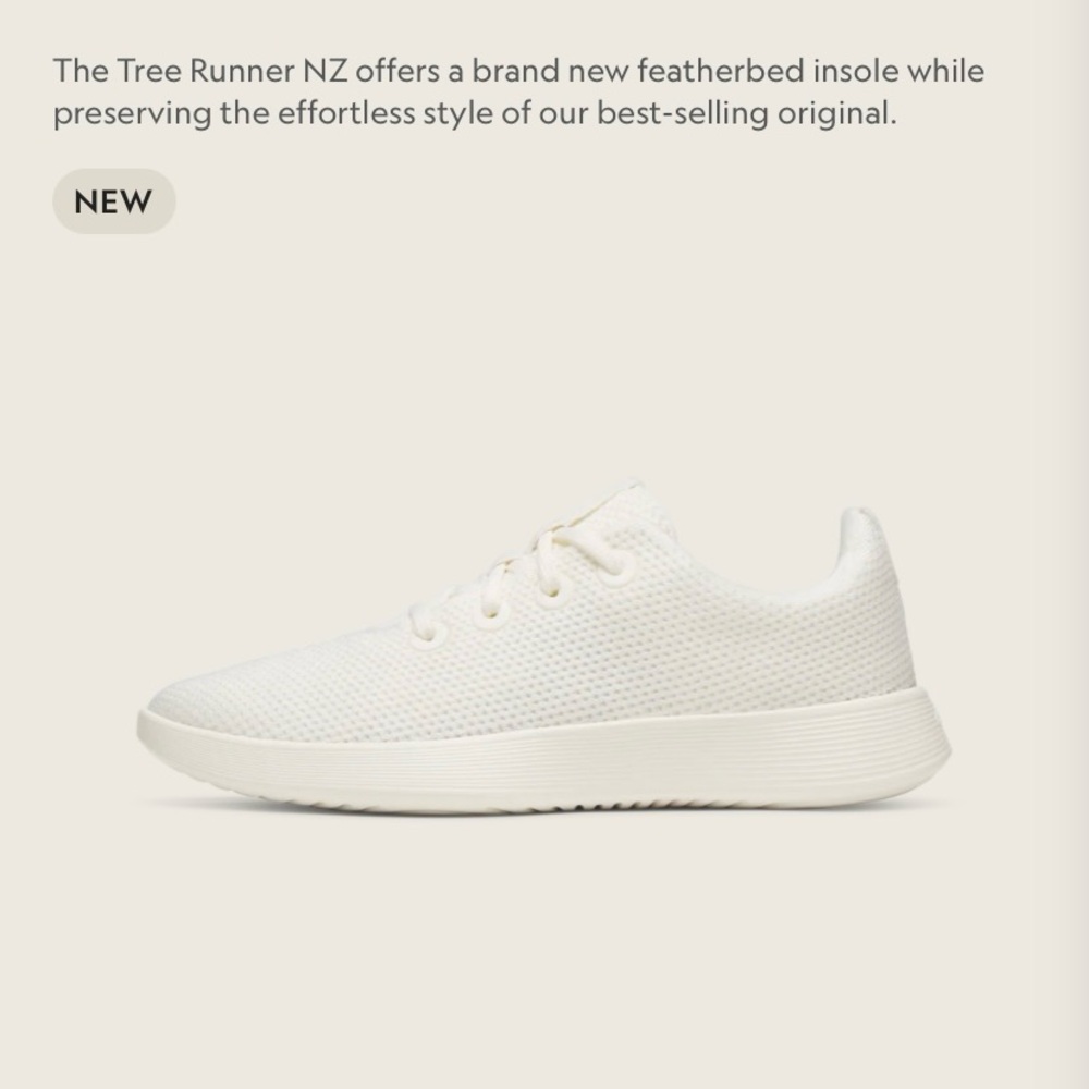 Allbirds Tree Runner NZ White Sneakers